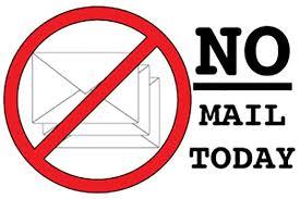 No Mail Service Today!