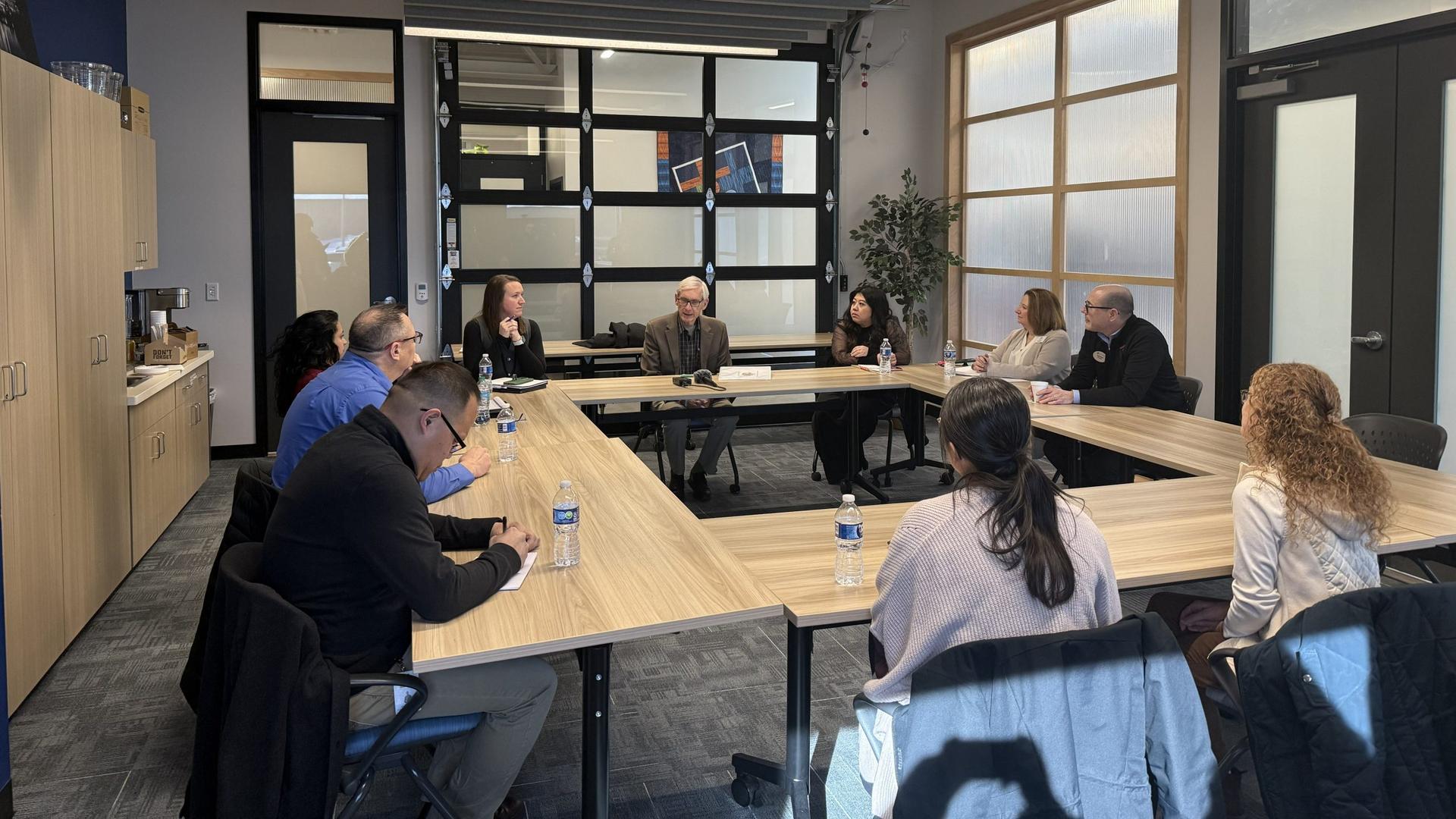 Gov. Tony Evers visits Wausau to talk affordability