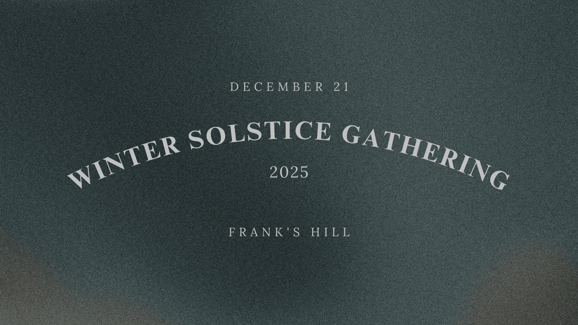 Welcome the Winter Solstice at Frank’s Hill today